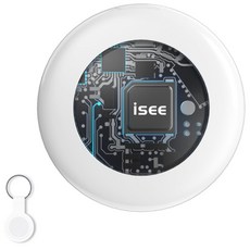 아이시(isee) 안드로이드 갤럭시 전용 스마트태그 위치추적기 미아방지 분실방지 위치추적, 화이트(안드로이드), 1개