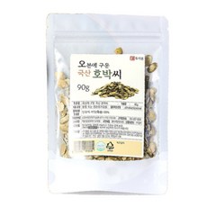 국산 구운 호박씨 기름에 튀기지 않은 씨앗 견과류 25년산, 1개, 90g