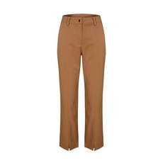 [보그너] 여성 면터치 절개 스트레이트 팬츠 CAMEL