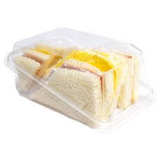 (코리아패키지)투명사각샌드위치용기 D-203 (100개) / 사각샌드위치용기, 100개, 1개