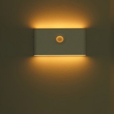 마그네틱 LED 충전식 무선 센서등 베란다 현관 계단 옷장 무드등, 1개