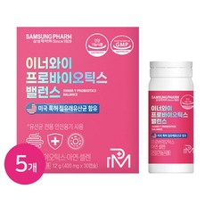 삼성제약 이너와이 프로바이오틱스 밸런스 질유래유산균, 5개, 30정