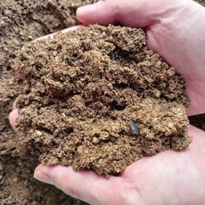 자연산흙 + 꽃집에서 가장많이 쓰는 냄새나지 않는 퇴비 혼합 흙 18kg (흙3 + 퇴비1 비율) 텃밭 분갈이 밭흙, 1개