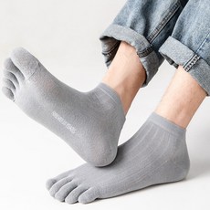 젤리선데이 무좀양말 헬스 러닝 남성 여름 쿨링 발가락 면 양말 중목 5켤레