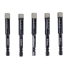 홈앤툴즈 타일 유리 도자기 대리석 타공 드릴 비트, 5개