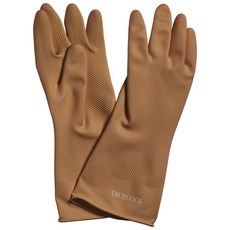 트루쿡 키친 천연 라텍스 고무장갑, 브라운, 중(M), 3개