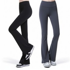 1+1 몸매가 예뻐 보이는 나팔바지 부츠컷 레깅스 필라테스 요가 하이웨스트 밴딩 팬츠