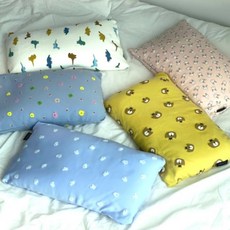 국내생산 100% 폭신 솜사탕 순면 마이크로 에어 비즈 베개 통째로 빨아쓰는 통세탁, 1개, 블루_블루