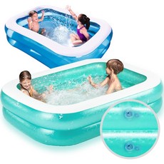 베스트웨이 고급사각 물놀이 에어 풀장 BW 54005, 민트, 1개