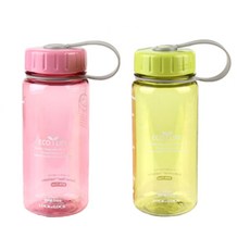 락앤락 에코 슬림 물병 ABF612LGS2 2종 세트, 그린, 핑크, 400ml, 1개
