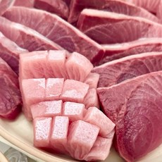 [어진수산1위]9kg이상급10kg 당일조업 자연산 대방어 방어 회 필렛, 1세트, 대방어 모둠회 필렛 500g (+와사비초장)