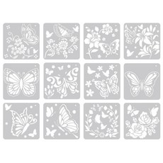 제고비 DIY 스텐실 도안 자연친화(나비/ 들꽃/장미꽃/플라워 화병/식물/유칼립투스/생명의 나무)택1, 1세트