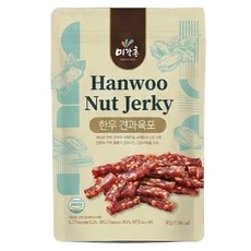 미각촌 30년 전통 한우 견과육포 국내산 한우 한돈에 아몬드를 첨가, 10개, 30g