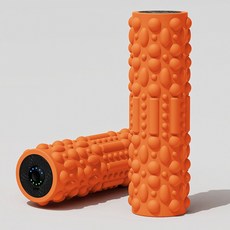 진동폼롤러 전동 돌기 종아리 마사지 요가 EVA, 오렌지, 1개