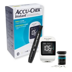 Accu-Chek 아큐첵 인스턴트 혈당측정기 Kit (개인용혈당측정기+일회용자동랜싯10개+소프트클릭스 채혈기+개인용혈당검사지 10개), 1개