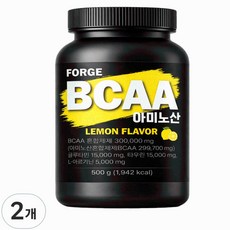 포지 BCAA 아미노 아르기닌 바이탈 글루타민 보충제 필수아미노산 레몬맛, 2개, 500g