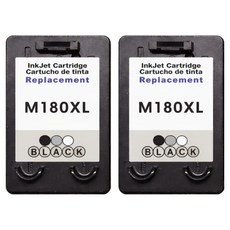 잉크아울렛 삼성 M180 XL 대용량 호환잉크 검정2개 SL-J1660 SL-J1663 SL-J1665, 1개, M180 대용량 호환잉크 검정 2EA 1개, M180 대용량 호환잉크 검정 2EA