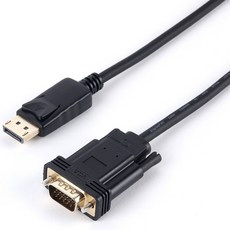 애니포트 DP to VGA 케이블, 2m, 1개
