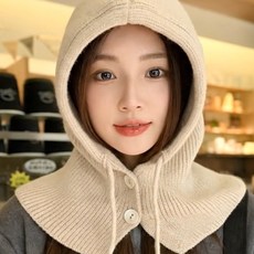 마인즈 겨울 방한 멀티 후드 넥워머 니트