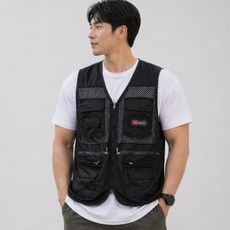 모노오프 주머니많은 여름 망사조끼