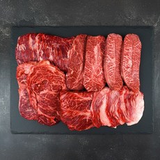 [오늘출발] 1++등급 투뿔 한우 구이용 선물세트 1.2kg 훌륭할 양 냉장 소고기 / 기본선물포장, 1세트