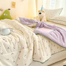 홈 사계절 차렵이불 부드러운 이불 워싱 차렵이불 항균