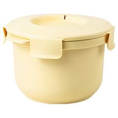 칼로볼 전자레인지 저당밥솥 국산 다이어트 찜기, 버터옐로우, 1개