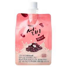 (혼합) 짜먹는 설빙 120ml 팥빙수5개+연유5개_아이스크림