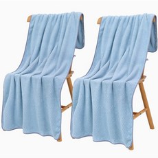 글로리유 소프트 대형 바스타월 70x140cm, 그레이블루, 2개