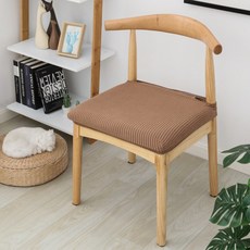 1+1 식탁 의자커버 리폼(2개 1세트), 베이지브라운, 2개