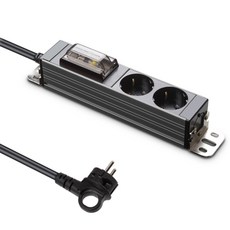 현대일렉트릭 서버탭 알루미늄 고용량 멀티탭 2구 HDSVAL-GN215T, 1.5m, 티타늄그레이, 1개