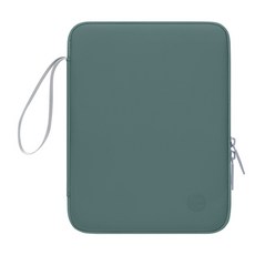 쏠리드 태블릿 아이패드 갤럭시탭 손잡이 파우치 케이스, 그린, 1개