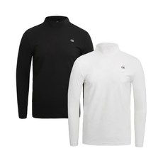 커터앤벅 남성 터틀넥 긴팔 골프티셔츠 - CBM3FTS423