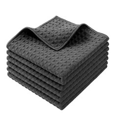 릴렉온 깔끔흡수 주방 카페 와플 행주 25 x 25 cm, 10개, 그레이
