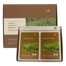 아름다원 유기농 호지차 선물세트, 2개입, 1세트
