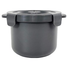 마미레 저당밥솥 전자렌지용기 저칼로리 다이어트 저당 설계, 그레이색2개