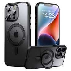 360旋轉磁吸支架 手機殼 防摔殼 適用 iPhone 17 16 15 14 13 Pro Max保護殼, 適用iPhone 15 Pro Max, 1個