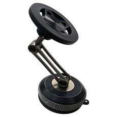 차량용 핸드폰 자석 거치대 360도 회전 진공 강력, 블랙, 1개