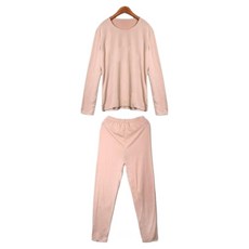 신축성이좋은 라이크라 극세사 기모 여성 내복 상하세트