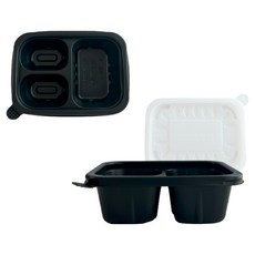 은호팩 사각반죽용기 300ml 포장 일회용 배달 미니 죽용기, 1세트, 300개, 흑색