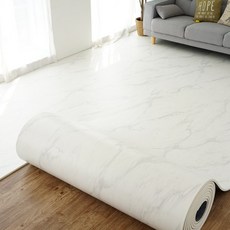 제로벨 18T PVC 층간소음방지 롤 매트 폭 110cm x 3m 유아 어린이 놀이방매트, 스노우마블