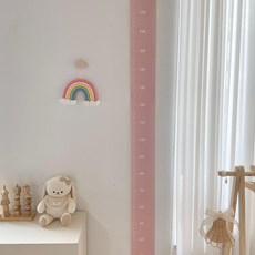뚜뚜아트 유아 아기 심플 키재기자 스티커, 02. 연핑크 02. 연핑크