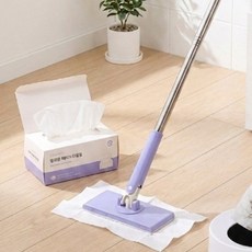 바닥청소 밀대걸레 베이직 막대걸레 원터치 청소 걸레 물걸레 밀대, 1개 1개