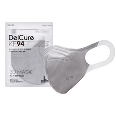 여름용 새부리형 KF94 귀 보호 밴드 닥터 마스크 연예인 펩스토리 이지 이어 로드 통증 방지, 그레이대형, 10개, 5매입