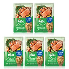 하림펫푸드 전연령 강아지 더리얼 밀 그레인프리 화식사료, 연어, 60g, 5개