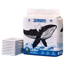 핏펫 강아지 고래 배변패드, 60개입, 1개