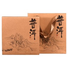 차예마을 보이차 박스 병차 박스 보이차 함, 1개, 차시 t022