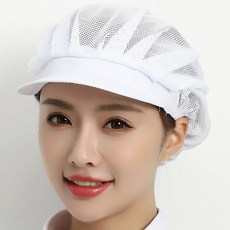 니츠마켓 식품업소 주방 탈모예방 망사 위생모자 5P, 5개, 화이트