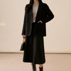 휠렉스 여성 겨울 테일러드 싱글 자켓 하프기장 데일리 오피스룩 YD33