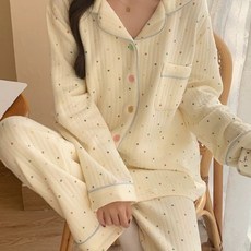 [블랑커브]누빔 여성잠옷 잠옷 여성수면잠옷 수면잠옷 여성겨울잠옷 가을잠옷 겨울잠옷 파자마 홈웨어 여성파자마 홈웨어 상의+잠옷바지